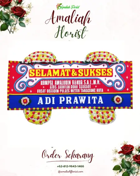 Papan Bunga Ucapan Selamat Praya Timur